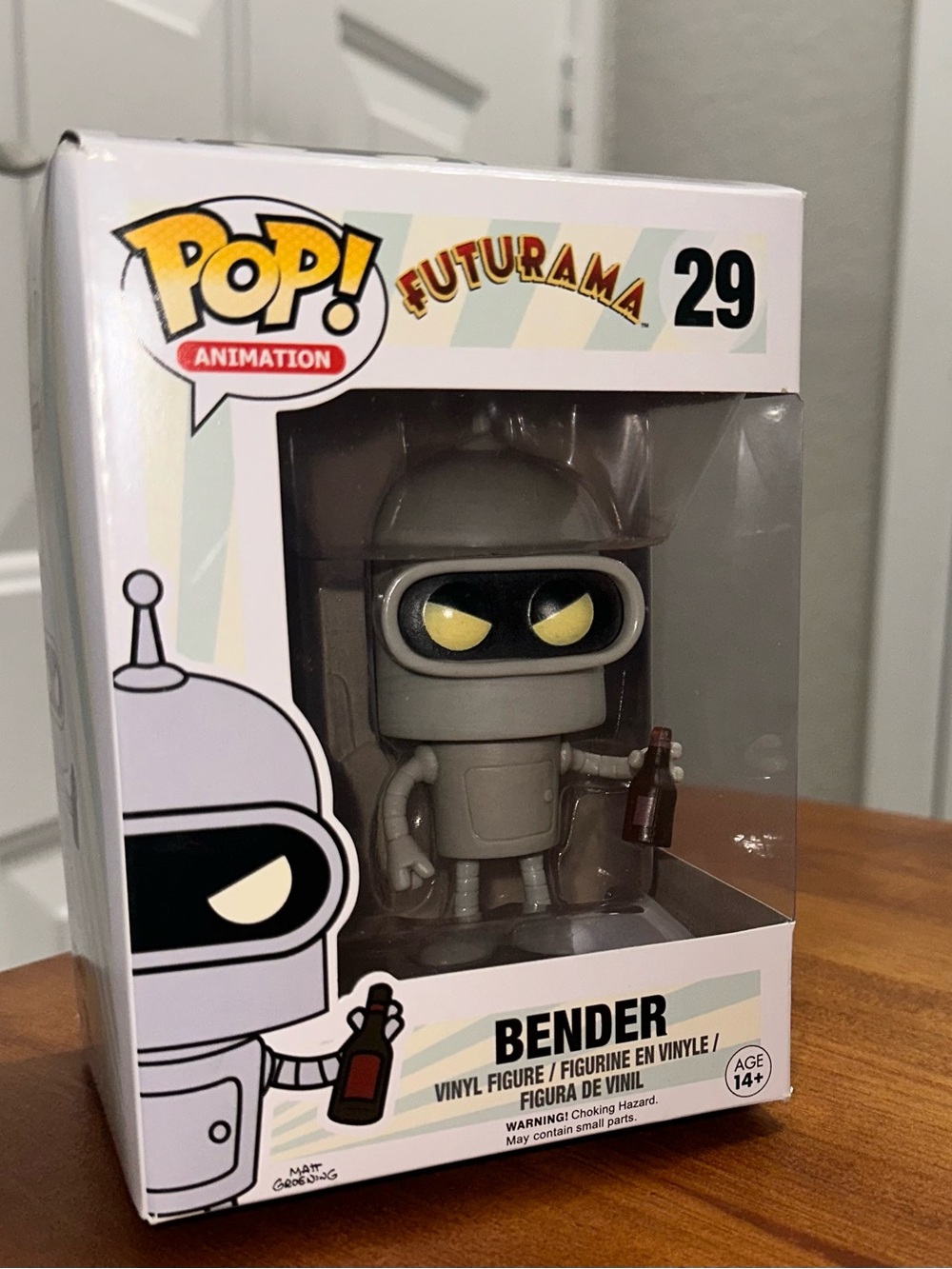 Funko POP! Futurama Bender Vinyl Figure - Gray with Yellow Eyes